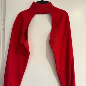 Zara bold red sleeve shrug
